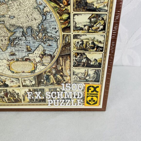 FX Schmid Puzzle ANTIQUE WORLD MAP 1500 pieces - Picture 5 of 9